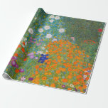 Papel De Regalo Gustav Klimt - Jardín de flores<br><div class="desc">Jardín de flores - Gustav Klimt en 1905-1907</div>