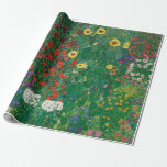 Papel De Regalo Gustav Klimt - Jardín de granja con girasoles<br><div class="desc">Gustav Klimt - Jardín de granja con girasoles</div>