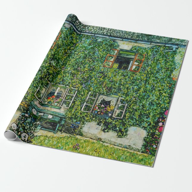 Papel De Regalo Gustav Klimt - La Casa de la Guardia (Desenrollado)