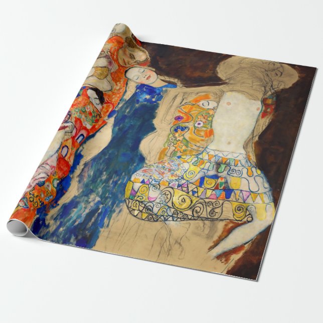 Papel De Regalo Gustav Klimt - La novia (inconclusa) (Desenrollado)