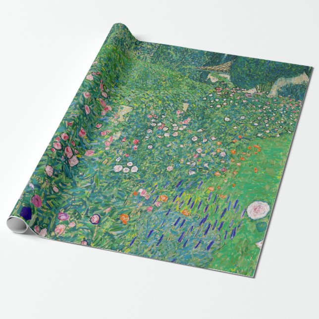 Papel De Regalo Gustav Klimt - Paisaje de los jardines italianos (Desenrollado)