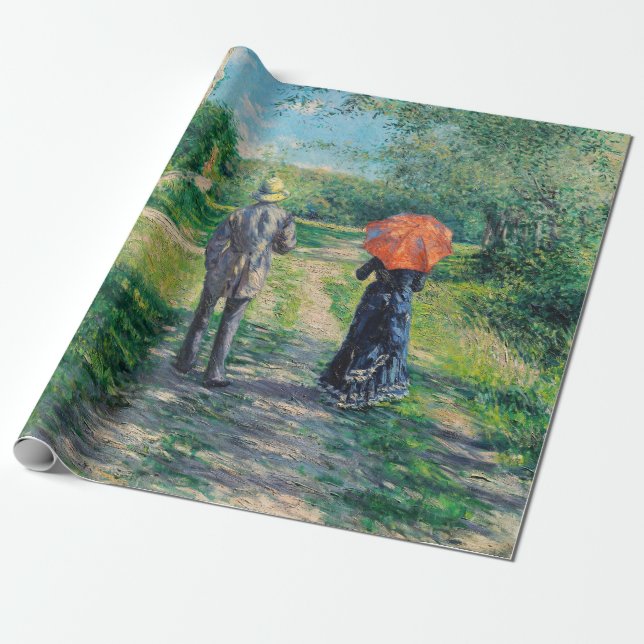 Papel De Regalo Gustave Caillebotte - El Camino Alto (Desenrollado)