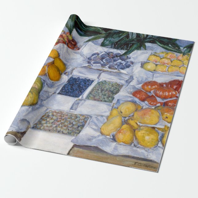 Papel De Regalo Gustave Caillebotte - Fruta mostrada en un stand (Desenrollado)