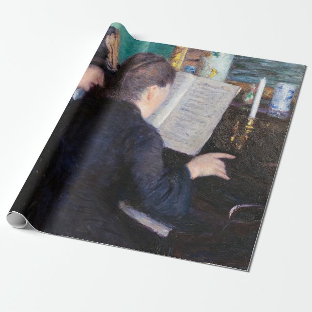 Papel De Regalo Gustave Caillebotte - La lección del piano (Desenrollado)
