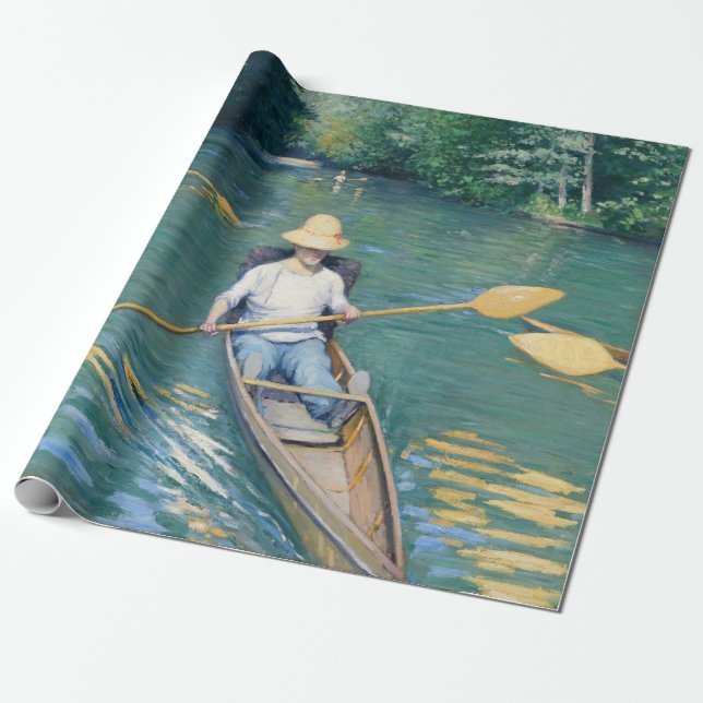Papel De Regalo Gustave Caillebotte - Saltos en los Yerres (Desenrollado)