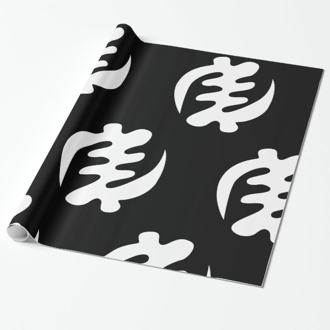 Papel De Regalo Gye Nyame | Dios es el Símbolo Adinkra Supremo (Desenrollado)