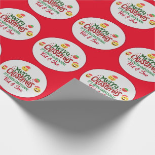 Papel De Regalo Ha sido emocional Feliz Navidad Emoji divertido