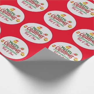 Papel De Regalo Ha sido emocional Feliz Navidad Emoji divertido