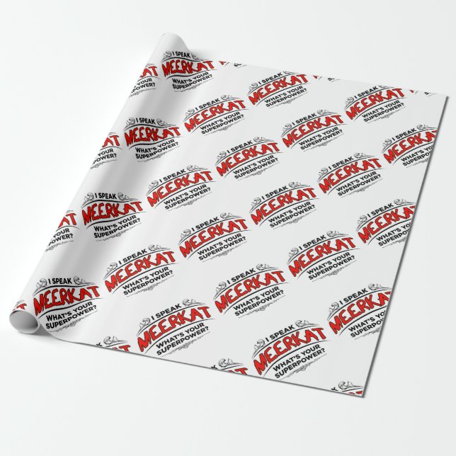 Papel De Regalo Hablo Meerkat (Desenrollado)