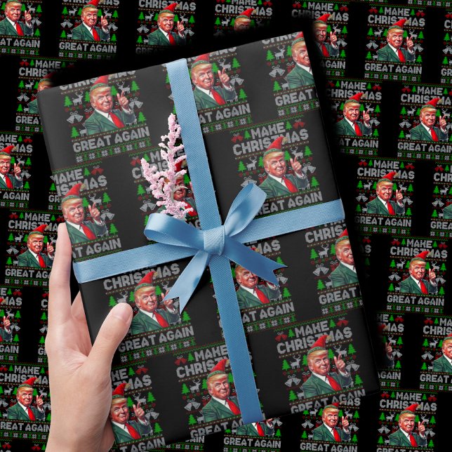 Papel De Regalo Hacer a los Navidades grandes de nuevo Santa Trump (Subido por el creador)