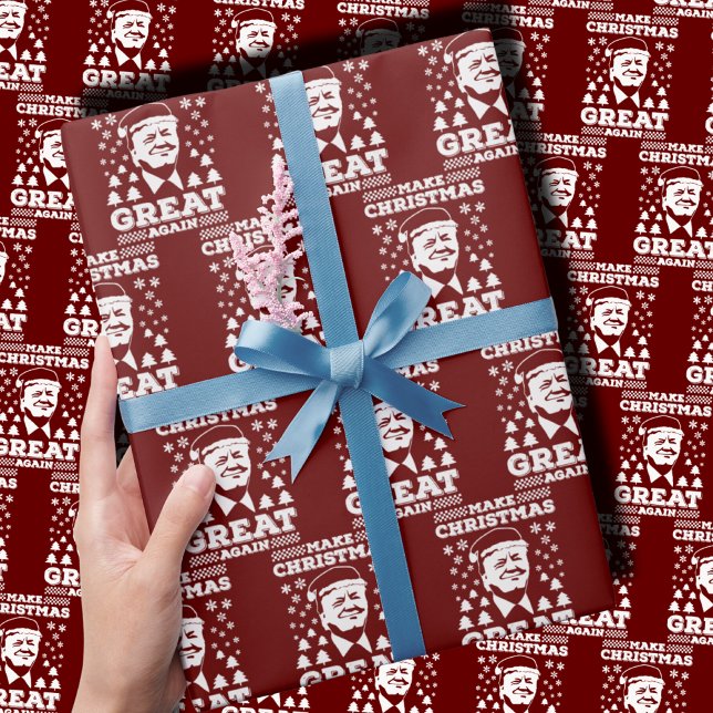 Papel De Regalo Hacer a los Navidades grandes de nuevo Trump rojo (Subido por el creador)