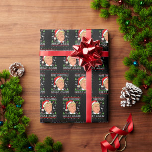 Papel De Regalo Hacer a los Navidades grandes nuevamente graciosos