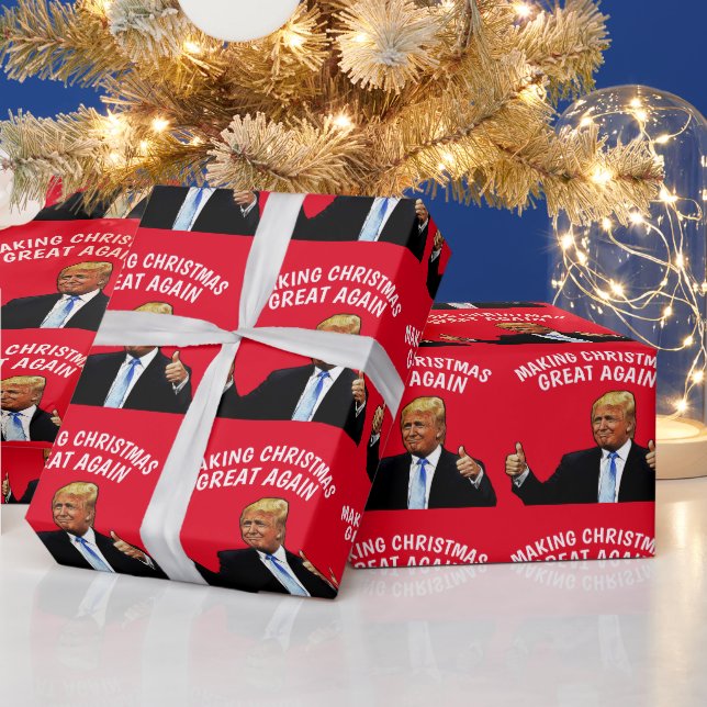 PAPEL DE REGALO HACER DE LOS NAVIDADES GRANDES NAVIDADES DE TRUMP (Vacaciones)