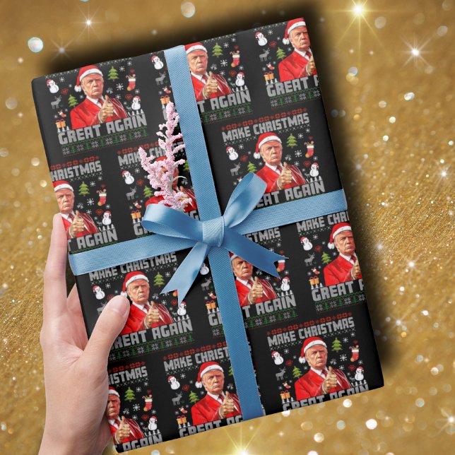 Papel De Regalo HACER GRANDES A LOS NAVIDADES DE NUEVO | Trump (Subido por el creador)
