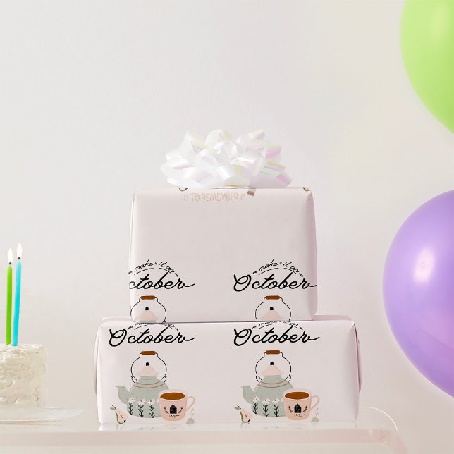 Papel De Regalo Hacer Que Sea Un Octubre Para Recordar (Subido por el creador)