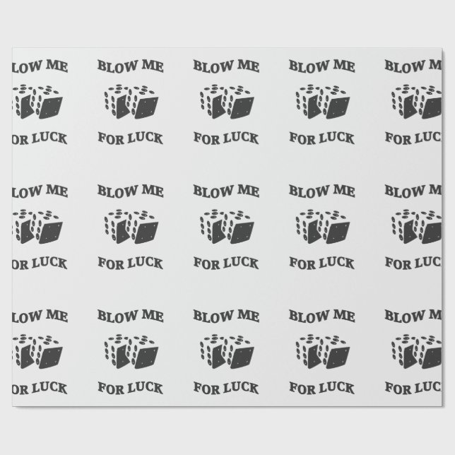 PAPEL DE REGALO HACERME DAR SUERTE (Superficie plana)