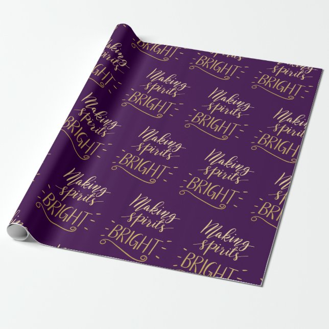 Papel De Regalo Haciendo que las bebidas espirituosas la escritura (Desenrollado)