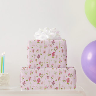 Papel De Regalo Hada de Flor de Acuarela