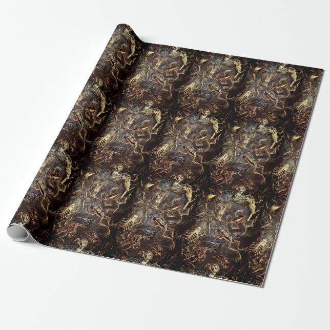Papel De Regalo Haeckel Amphibians Batrachia Frogs (Desenrollado)