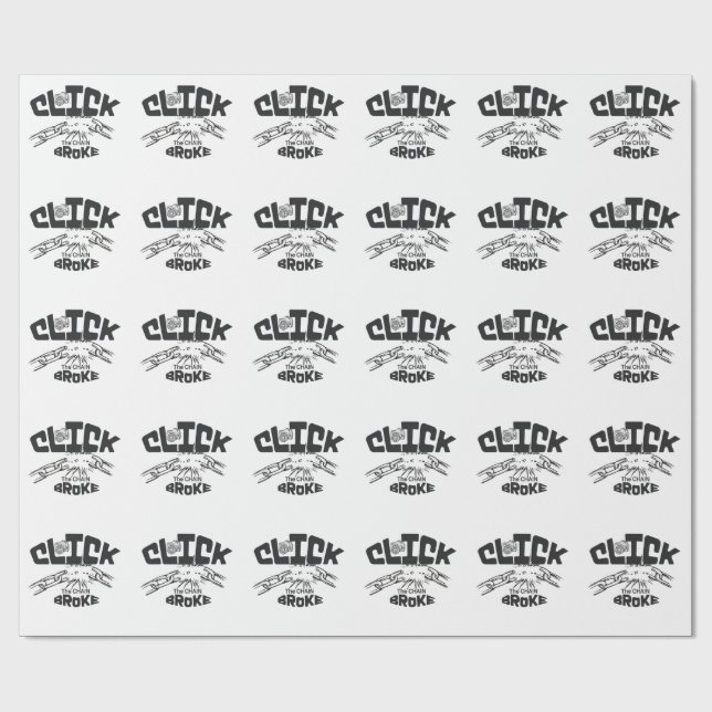 Papel De Regalo Haga clic en la cadena rota (Superficie plana)