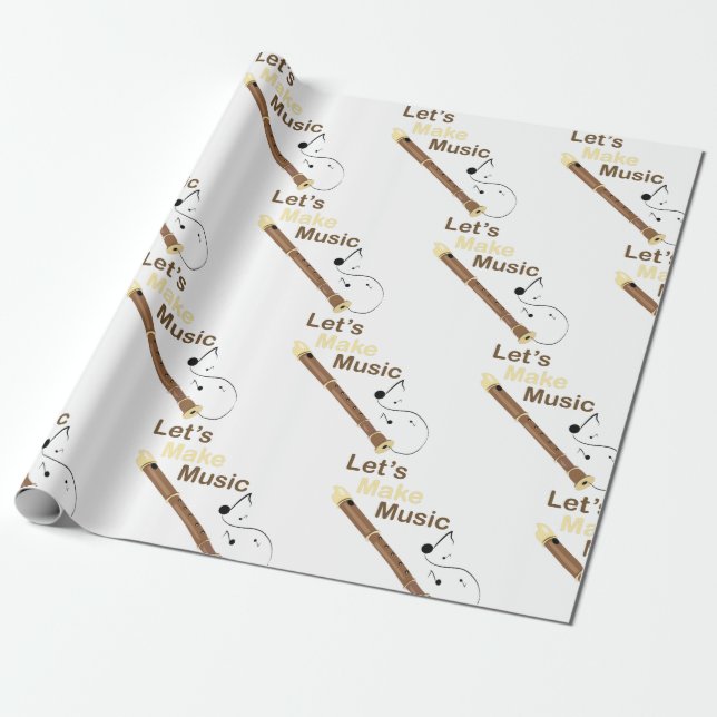 Papel De Regalo Hagamos música (Desenrollado)
