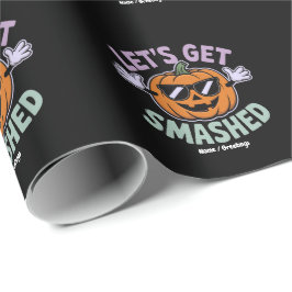 Papel De Regalo Hagamos que se rompa la piel de calabaza divertida