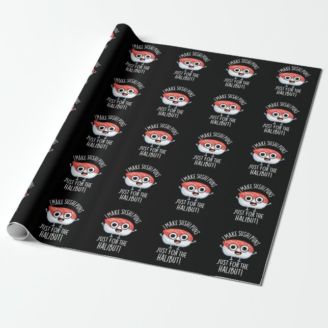 Papel De Regalo Hago Pernos De Sushi Solo Para El Bollo De Comida  (Desenrollado)