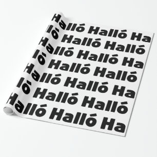 Papel De Regalo Halló islandés { Hello ) Idioma Íslenska
