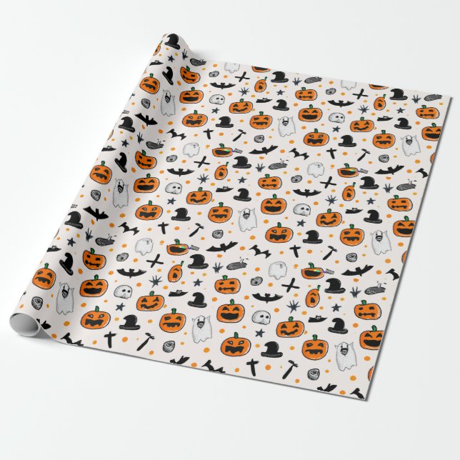 Papel De Regalo Halloween (Desenrollado)
