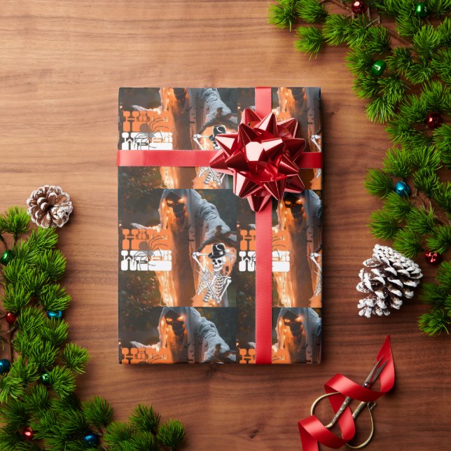 Papel De Regalo Halloween  (Regalo de vacaciones)