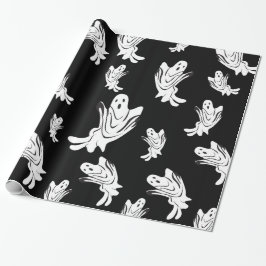 Papel De Regalo Halloween - apenas fantasmal