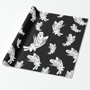 Papel De Regalo Halloween - apenas fantasmal