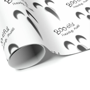 Papel De Regalo Halloween con bellos Hauntings