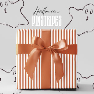 Papel De Regalo Halloween con especias de calabaza y Naranja de pi