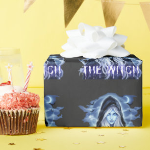 Papel De Regalo Halloween con tema de bruja