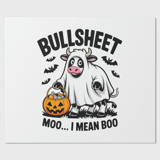 Papel De Regalo halloween cow (Superficie plana)