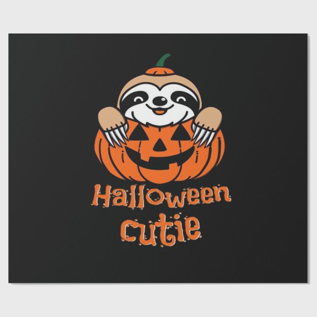 Papel De Regalo Halloween cutie sloth Essential T-Shirt (Superficie plana)