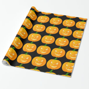 Papel De Regalo Halloween de calabaza