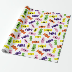 Papel De Regalo Halloween de diseño de patrones sin igual colorido