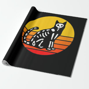 Papel De Regalo Halloween de espeluznante escarnio negro con viuda