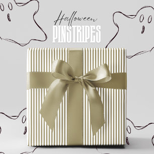 Papel De Regalo Halloween de la cosecha de aceitunas verde y blanc