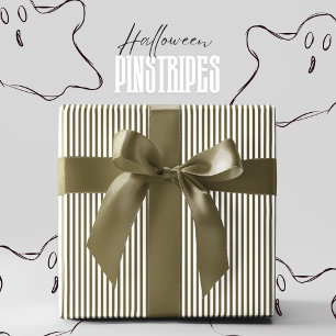 Papel De Regalo Halloween de la pastelería blanca y verde del bosq