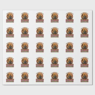 Papel De Regalo Halloween Desde la Última Bruja Voladora de la Cas