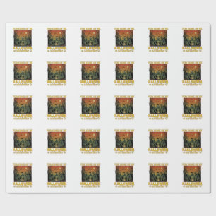Papel De Regalo Halloween Es Todos Los Días Zombies Fogata Cemente