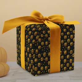 Papel De Regalo Halloween espeluznante calabaza personalizado cont