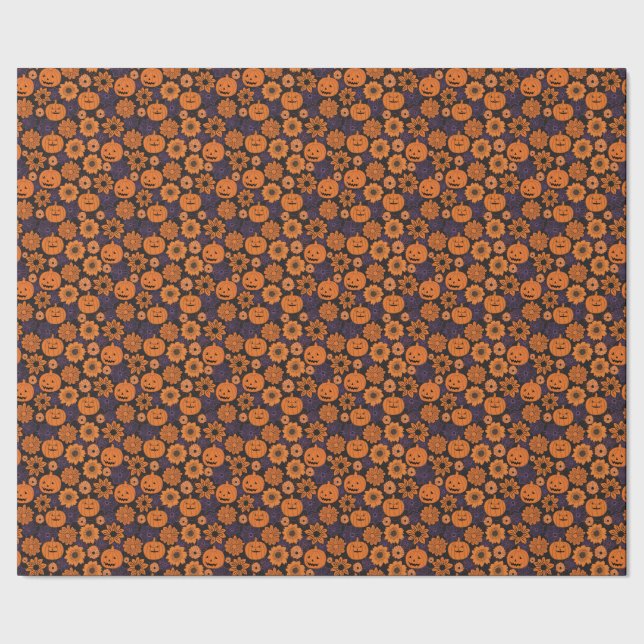Papel De Regalo Halloween floral (Costura)