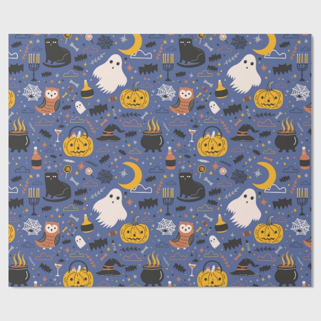 Papel De Regalo Halloween Fright (Superficie plana)
