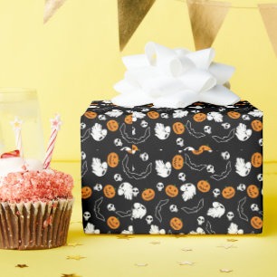 Papel De Regalo Halloween Ghost Bats Skumpkin