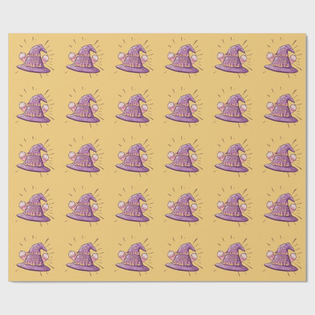 Papel De Regalo Halloween Girly - el camino a los dulces (Superficie plana)