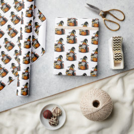 Papel De Regalo Halloween Gnome Wrapping Paper